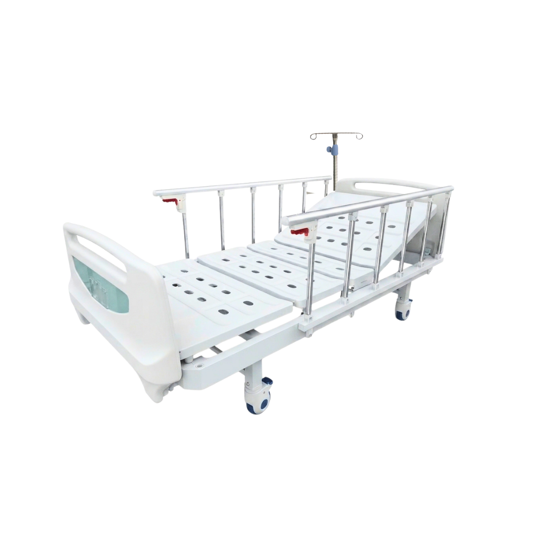 Cama hospitalaria eléctrica Home Care Technology CE311R con colchón antiescaras, ajustable y con controles accesibles.