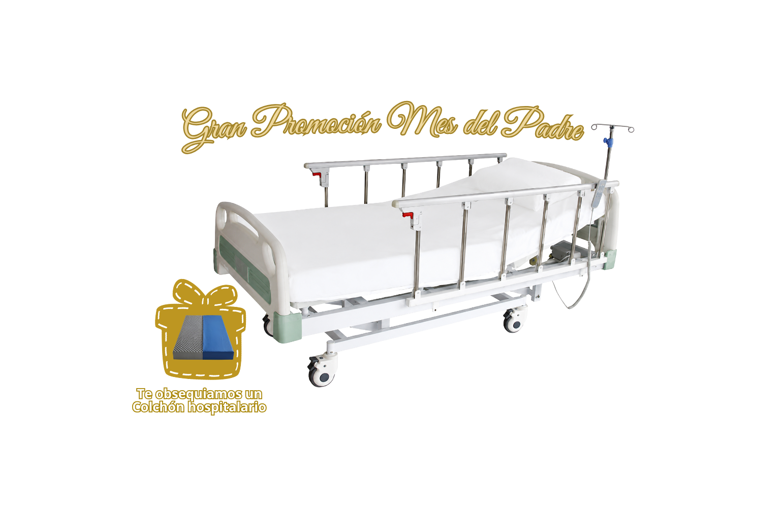 PROMO: Cama hospitalaría electrica CE311R + Colchón hospitalarío Imagen principal del producto
